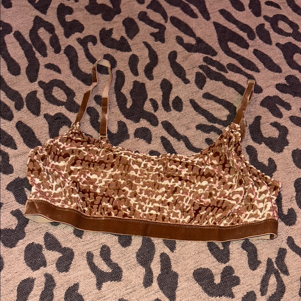 Skims Velvet Logo Bralette